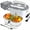 White, variant on Zeng Electric Lunch Box Food Heater, 2-in-1 Portable Food Warmer for Car & Home, Leak-Proof 304 Stainless Steel Container, 1.5L, Gray