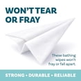 thumbnail image 4 of Extra Large Bath Wipes for Adults No Rinse - 40 Disposable Body Cleansing Cloths for Men, Women & Elderly - Great for Gym, Camping, Post Surgery, 4 of 4