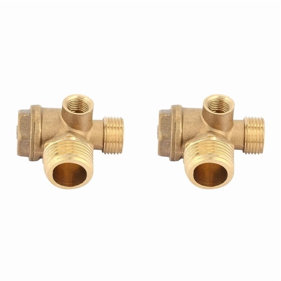 2X 1 Three-Way Air Compressor Check Valve Direct Connection Air Compressor Check Valve,Valve Port: 20mm 16mm 10mm