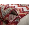 thumbnail image 5 of SAFAVIEH Tahoe Simonette Chevron Area Rug, Beige/Terracotta, 4' x 6', 5 of 9