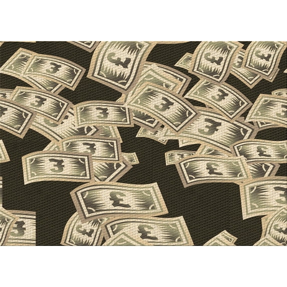 Ahgly Company Indoor Rectangle Patterned Milk Chocolate Brown Area Rugs, 4' x 6'