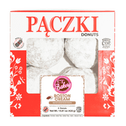 Boston Cream Flavored Powdered Paczki Donut, 4 Count, 14.81 oz
