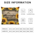 thumbnail image 5 of Shiartex Sunflowers Pillow Cushion Covers High-Quality for Sofa Couch Bedroom Car Chair Home Decor 1PC 22x22in, 5 of 5