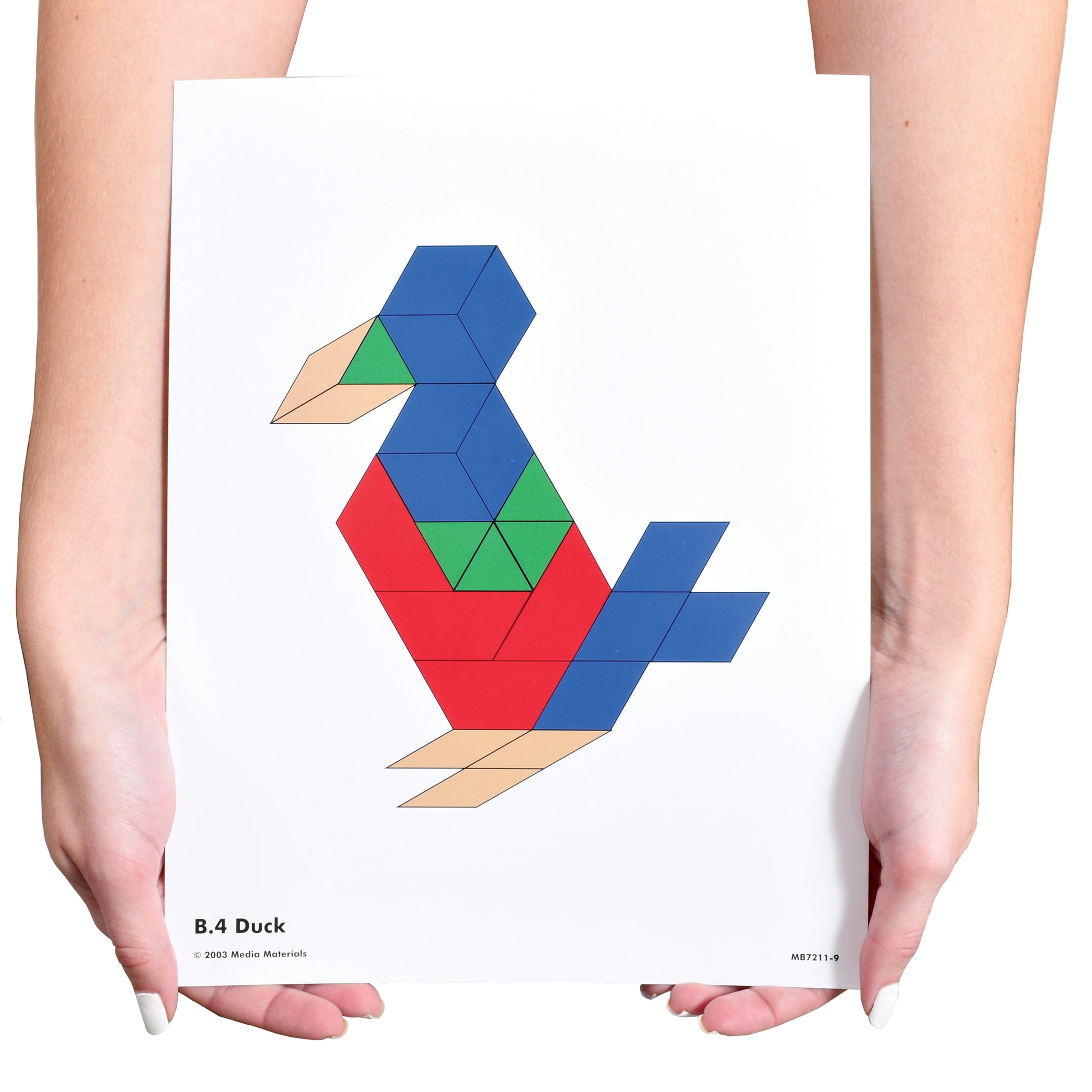 Learning Advantage Pattern Block Activity Cards - Set of 20 - Early Geometry For Kids