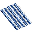 thumbnail image 3 of Terminales 100 Piezas Conector De Horquilla Azul Conductividad Estable 19A Terminales De Engarzado Aislados Seguros Terminal De Cable Para Transporte, 3 of 7