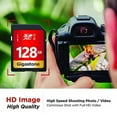 thumbnail image 2 of Gigastone 128GB SDXC Card Class 10 UHS-I U1 Up to 80MB/s Memory Card, 2 of 8