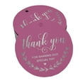 thumbnail image 1 of Inkdotpot Pack Of 50 Thank You For Sharing Our Special Day Bridal Shower-Baby Shower-Retirement-Wedding-Birthday Favor Paper Tags Craft Real Silver Foil Hang Tags, 1 of 6