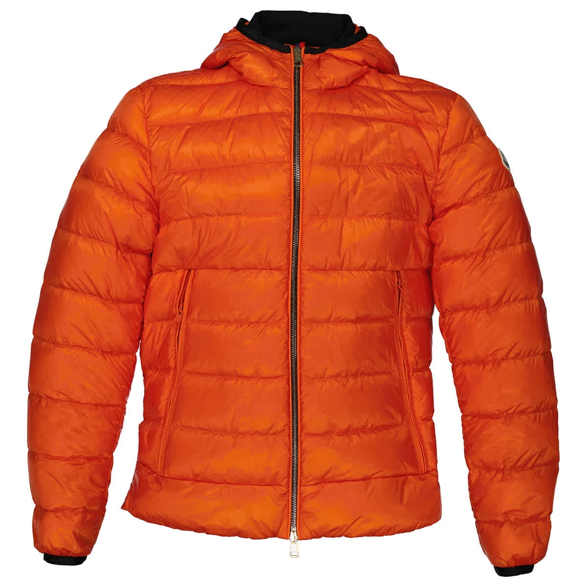 moncler orange puffer jacket