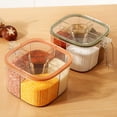 thumbnail image 3 of Tarro de condimentos de cocina con ranura para cuchara, organizador de sal y pimienta con múltiples compartimentos, caja de condimentos, 3 of 7