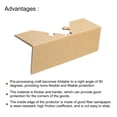 thumbnail image 4 of Adjustable Cardboard Corner Protector Package Frame Protectors 100x60mm Thick 4mm 50 Pack, 4 of 5