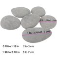 thumbnail image 4 of SEUNMUK 60 Pcs 2 Sizes River Rocks for Painting, Flat Smooth Painting Rocks for DIY, Arts,Gray, 0.8-1.2 inches, 2-3 inches, 4 of 5
