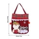 thumbnail image 2 of mfyjkho Bolsa para botella de vino de Papá Noel, saco de regalo de lino para medias navideñas, decoración para fiestas navideñas, juego de 1, 2 of 4