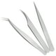 thumbnail image 5 of Juego de 3 pinzas para pestañas, pinzas rectas y curvas para extensión de pestañas., 5 of 14