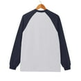 thumbnail image 6 of Holzkary Sweatshirts for Women Hoodies Round Neck Long Sleeved T Shirt Loose Cotton Color Blocked Top Graphic Printed Pullover Top Comfy Fall Winter Outfits Clothes 2025 Fashion Navy L, 6 of 8