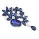 thumbnail image 4 of Broches, Broches Portátiles De Flores De Cristal De Imitación Azul De 2,5 Pulgadas Para Mujeres Para Uso Diario Para Fiestas De Vacaciones ANGGREK FC1511, 4 of 8