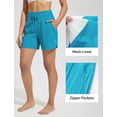 thumbnail image 2 of BALEAF Women's Swim Board Shorts High Waisted Quick Dry UPF 50+ Modest Swimsuits 2025 Swimming Bottoms with Boxer Liner Zipper Pockets Aqua Blue XS, 2 of 7