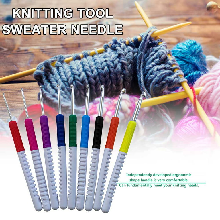 New DIY Knitting Yarn Kit 59 Pack Crochet Hook Kit Adult Knitting
