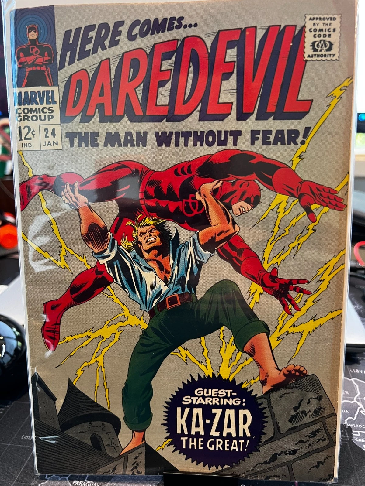 Daredevil 24 F/VF Gene Colan Cover Featuring Ka-Zar