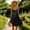 Black, variant on Cami Lounge Dress Backless Elegant Satin Slip Nightgown Women Ruffle Hem Soft Sleepwear Bedtime Nightwear Comfy Loungewear