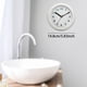 thumbnail image 5 of Reloj de baño simple con ventosa, impermeable, sin tictac, para colgar en la pared o Blanco, 5 of 9