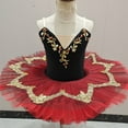 thumbnail image 5 of Zwiiyzr 2025 1-14Y Girls Ballerina Clothes Dance Tutu Floral Print Gymnastics Leotard Ballet Tutu Red, 5 of 5