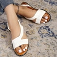 thumbnail image 5 of NOKIO Casual&nbsp;Slippers for Women Casual Flat Sandals Beach Sandals Hollow Casual Slippers Dressy Summer Flat Shoes Retro Sandals, 5 of 6