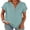 04-Cadet Blue, variant on Womens Short Sleeve Henley Tops V Neck Dressy Casual Blouses Summer Trendy Tee Shirts 2026 Vacation Fashion Clothes Maple Brown Medium