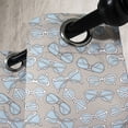 thumbnail image 3 of Ambesonne Retro Grommet Curtain, Vintage Hipster Glasses, 50" x 96", Pale Blue Tan White, 3 of 6