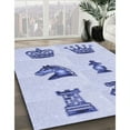 thumbnail image 2 of Ahgly Company Indoor Rectangle Patterned Lavender Blue Area Rugs, 5' x 7', 2 of 6