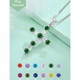 thumbnail image 5 of VESITIM Cross Necklace for Women 925 Sterling Silver Jesus Christian Cross Pendant May Birthstone Created Emerald Religious Faith Jewelry Gift, 5 of 7