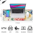 thumbnail image 5 of Long Mouse Pads for Desk,Pioneer Flower Floral Print Pattern Desk Mats on Top Of Desks, Desk Mouse Pad Extra Large with 3mm Non-Slip Base and Stitched Edge for Gaming,Office,Work,Home 31.5"x11.8", 5 of 6
