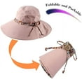 thumbnail image 3 of Womens Sun Hat Summer UPF 50+ UV Protection Beach Hat Foldable Wide Brim Cap, 3 of 8