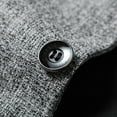 thumbnail image 3 of SWSMCLT Men's Long Sleeve Blazer Fitted Suit Jacket Button Pocket Blazer Jacket Casual Fashion Office Thermal Grey Large, 3 of 5