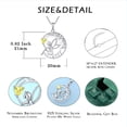 thumbnail image 5 of FJ Guardian Angel Necklace 925 Sterling Silver Citrine Pendant Tree of Life Fairy Moon Necklace November Birthstone Jewelry Gifts for Women, 5 of 6