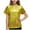 Gold, variant on Girls Sequin Dance Metallic Shimmer Short Sleeve Glitter Crewneck Tee for Stage Wear (Gold, 8-9 Years)