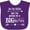 Purple, variant on Inktastic So I'm Little, but I'm Going to Be a Big Brother Boys Baby Bib