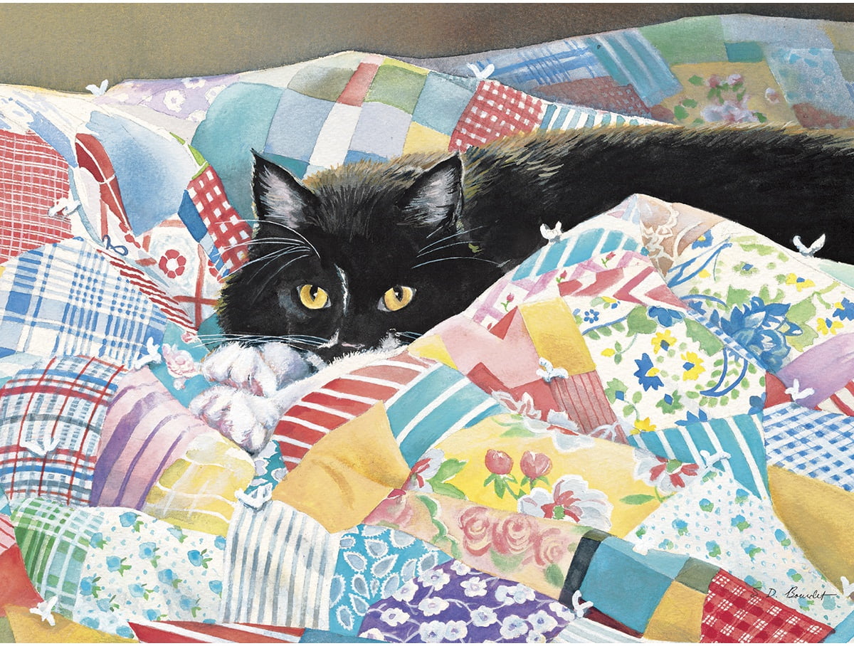 Size 14 x 11 Inches Jigsaw Puzzle by Cardinal Patchwork Quilt 300 Pieces 