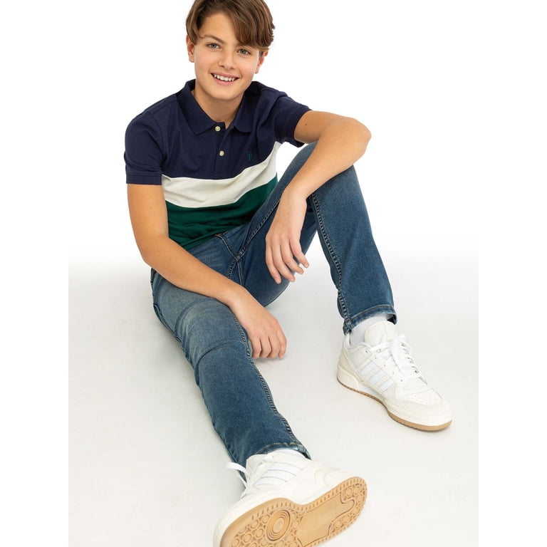 U.S. Polo Assn. Boys Skinny Knit Denim Jeans, Sizes 4-18 photo 4