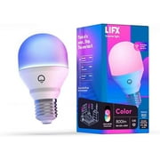 LIFX Color A19 800 lumens, Billions of Colors and Whites, Wi-Fi Smart LED Light Bulb, No bridge required, Works with Alexa, Hey Google, HomeKit and Siri.