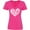 Hot Pink, variant on Inktastic All You Need is Love White Heart Shape Women's V-Neck T-Shirt