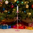 thumbnail image 4 of Luoshdecor Taper Candle Holder,Metal Pink Bow Candle Sticks Holder Decor for Dining Christmas Valentine Table Decor 13 in, 4 of 6