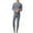Blue, variant on yillto Big and Tall Thermal Underwear Sets for Mens Base Layer Shirts Bottom Leggings Pants 2 Piece