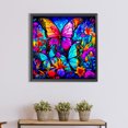 thumbnail image 4 of 5D bricolaje taladro redondo completo diamante pintura mariposa decoración del hogar arte artesanal (A7608) FLhrweasw Nuevo, 4 of 9