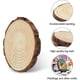 thumbnail image 4 of 10 piezas de rodajas de madera de 4 a 4,7 pulgadas, sin terminar, natural, con corteza de árbol, diámetro, círculo grande, centro de mesa rústico para boda, posavasos de disco, adornos navideños,, 4 of 5