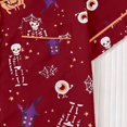 thumbnail image 5 of Tisuna Halloween Pajamas Set For Kids Girls Comfort Fit Skeleton Print Short Sleeve Tops And Shorts Sleepwear Toddler And Teens Children Festival Party Homewear Set Size 3-4 Years Brick Red, 5 of 9