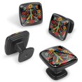 thumbnail image 2 of 4 Pcs Cabinet Handle Drawer Pulls Peace Sign Knobs with Screws Square Furniture Office Cabinet Knob Decoration, 2 of 7