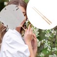 thumbnail image 3 of Miangastore Light Brown Wooden Circular Fan Sticks for DIY Use Safe and Durable with Rounded Edges 2pcs, 3 of 9