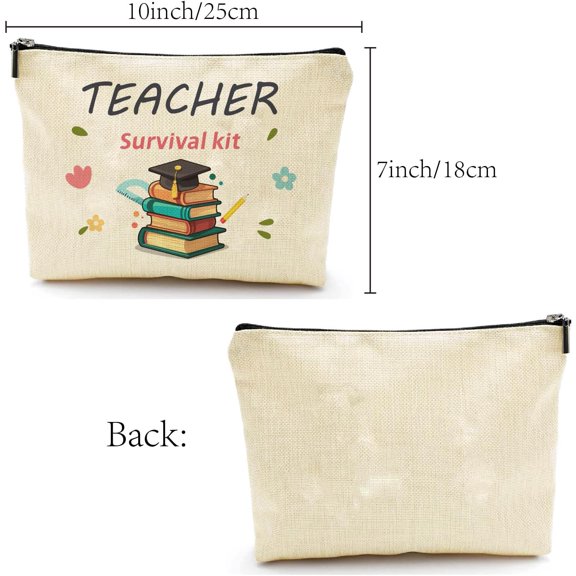 1 pc Polycotton Custom Canvas Storage Bags Metal with Pattern Book 18x25cm Zipper Pouches Rectangle