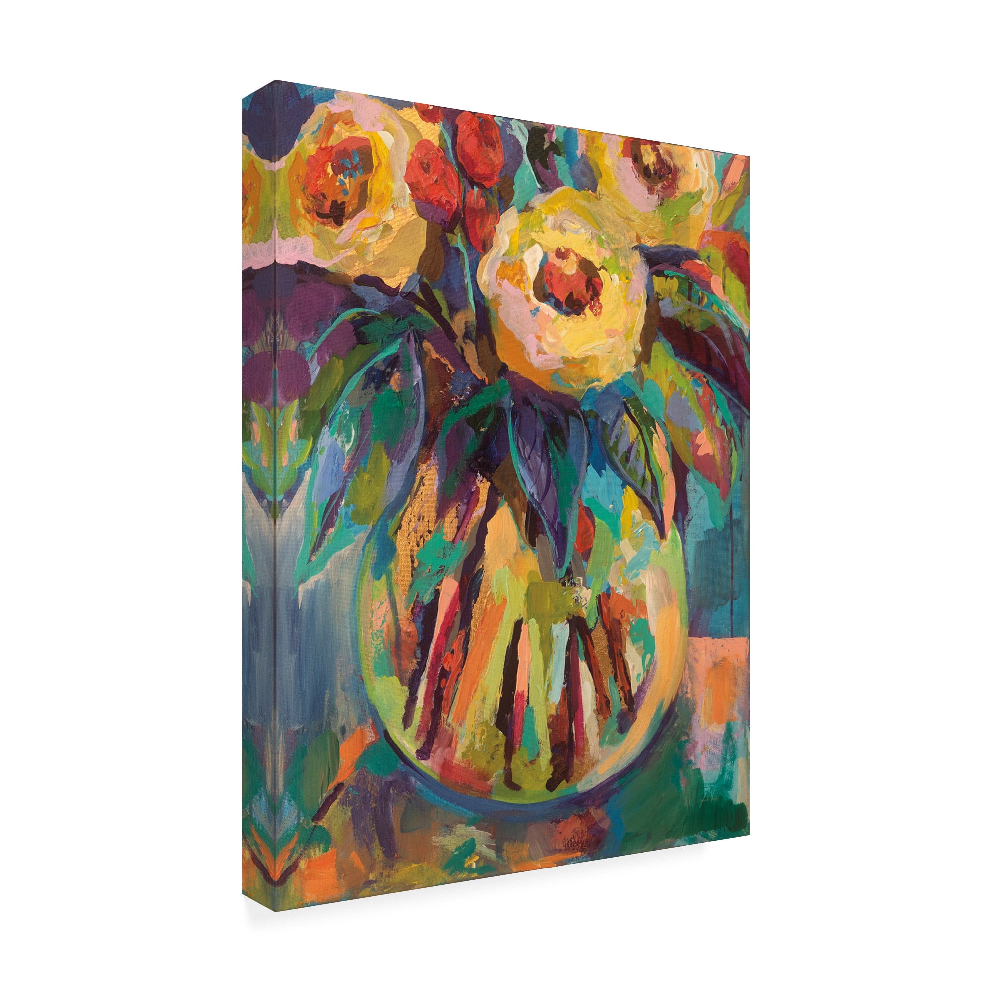 Trademark Fine Art 'Round Vase' Canvas Art by Jeanette Vertentes