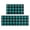 Blue and Black Checkered Pattern, variant on Purple and Black Checkered Pattern Anti Fatigue Kitchen Rugs Set Of 2, Non Slip Washable Decorative Floor Mats for Kitchen Sink Laundry, 17"x30" and 17"x47"